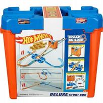 Žaislinis Hot Wheels GGP93 triukų rinkinys su dideliu konteineriu ir 2 automobiliais