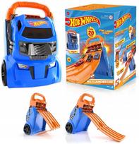 Automodelių lagaminas Hot Wheels 2in1, 20 automobilių, 4 trasos
