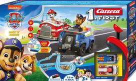 Lenktynių trasa CARRERA FIRST Paw Patrol, 3,5 m, 2 automobiliai, 63058