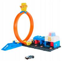 Hot Wheels City policijos stotis su lenktu trasos elementu