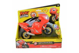 Žaislinis motociklas Ricky Zoom su šviesomis ir garsais, 20 cm, Tomy T20036