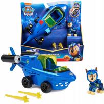 Žaislinė PSI Patrol Aqua Pups povandeninė transporto priemonė su rykliu ir Chase figūrėle
