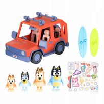 Figūrėlių rinkinys Bluey Family Heeler 4WD, 4 vnt., 6,5–8 cm, su priedais, Moose 176
