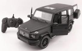Radijo bangomis valdomas automobilis MONDO MOTORS Mercedes G63 AMG 1:14, su atidaromomis durelėmis, baltas
