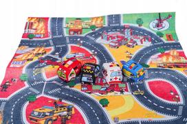 Minkštų ugniagesių automobilių rinkinys „Mat City“ Ramiz