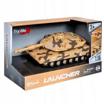 Žaislinis tankas ABRAMS su garso efektais, modelis 410B/46510