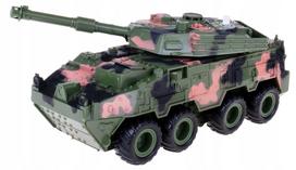 Žaislinis tankas ZIE, 25 cm, 1:28, su šviesomis ir garsu