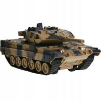 Žaislinis tankas Leopard 2, su šviesomis, garsais ir baterijomis, maskuojamas