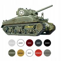 Plastikinis „Sherman M4A1“ amerikietiško tanko modelis klijavimui