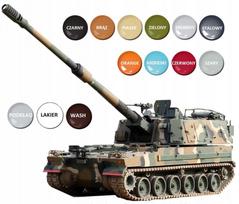 Surinkimo modelis K9A1 savaeigė haubica su Lenkijos kariuomenės ženklais ir dažais