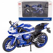 Metalinė sportinio motociklo žaislinė modelis Chaser 1:12 su garsais