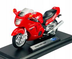 Modelis motociklas Welly Honda CBR 1100XX, 1:18, raudonas