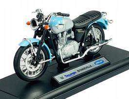 Motociklo modelis WELLY '02 Triumph Bonneville 1:18, 12171