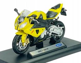 Motociklo modelis WELLY BMW S 1000 RR 1:18 su stovu, 12810