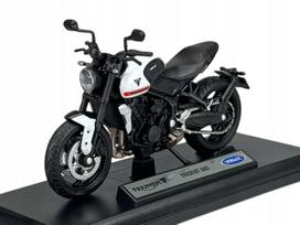 Motociklo modelis Welly Triumph Trident 660 1:18 su stovu 12860