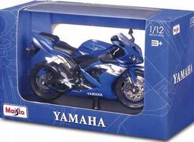 Motociklo modelis MAISTO Yamaha YZF-R1 su stovu, 1:12