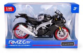 Modelis motociklas RMZ 1:12 Aprilia RSV4 RR 2020, juodas