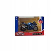 Žaislinis motociklas 1:18 SUZUKI GSX-R1000, mėlynas, 3181