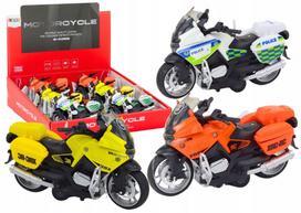 Vaikiškas trinties mechanizmo motociklas, 16 cm, atsitiktinės spalvos