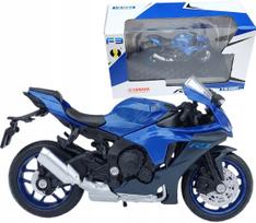 Motociklo modelis Yamaha R1 1:18, mėlynas