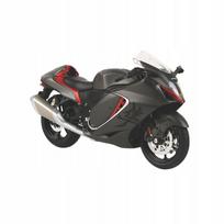 Žaislinis motociklas HUAYI Suzuki Hayabusa, pilkas, 1:12, su šviesomis ir garsu