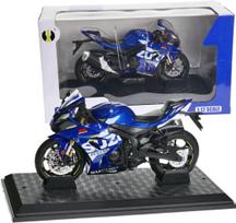 Motociklo modelis Suzuki GSX 1000R 1:12, mėlynas, su šviesomis ir garsu