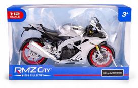 Modelis motociklas RMZ 1:12 Aprilia RSV4 RR 2020, sidabrinis