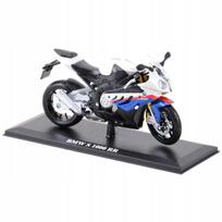 Motociklo modelis BMW S1000 RR su stovu, 1:12 mastelis, Maisto