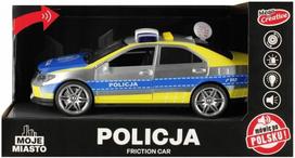 Policijos automobilis su šviesomis ir garsais, 30x17x14 cm, MY CITY, lenkiška versija