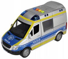 Policijos automobilio žaislas su garso efektais, 1:16, 27x17x12, My City, lenkiška versija