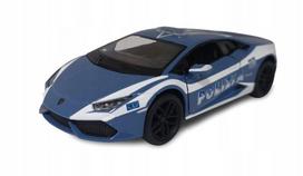 Metalinis modelis Kinsmart 1:36 Lamborghini Huracan policijos automobilis