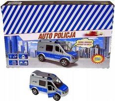 Policijos žaislinė mašinėlė vaikams, 11 cm, su garsu