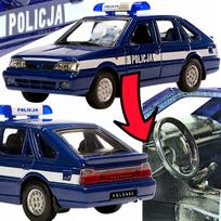 Metalinis modelis FSO Polonez Caro Plus Policijos automobilis Welly PRL