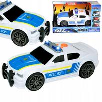 Policijos automobilis su garsais ir LED šviesomis
