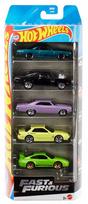 Žaislinių automobilių rinkinys HOT WHEELS Fast & Furious, 5 vnt.
