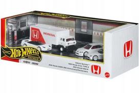 Automodelių rinkinys HOT WHEELS PREMIUM Diorama, 4 Honda JBM08
