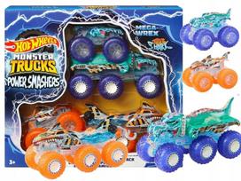 Žaislinių automobilių rinkinys HOT WHEELS MONSTER TRUCK POWER MASHERS HYJ29