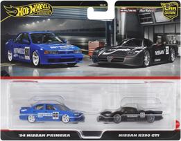 Automodelių rinkinys HOT WHEELS PREMIUM Car Culture, 2 vnt: '94 Nissan Primera ir Nissan R390 GT1