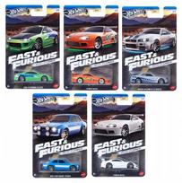 Automodelių rinkinys HOT WHEELS Fast & Furious Brian O’Conner, 5 vnt., Silver Series