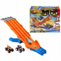 Monster Truck lenktynių trasa su 2 automobiliais HOT WHEELS JFR07