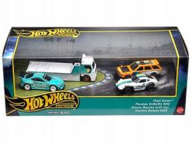 Automobilių rinkinys HOT WHEELS PREMIUM Diorama, 4 vnt., kolekcinis, Greddy HRT53