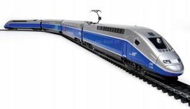 Elektrinis BULL HO TGV Duplex dviaukštis traukinys su maitinimo bloku