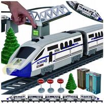 Elektrinis traukinio rinkinys PENDOLINO su tiltu, tuneliu, 914 cm XXL