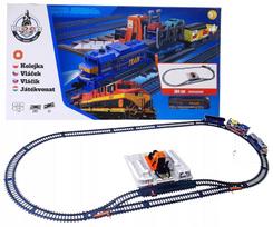 Žaislinis Loco Toys dūmtraukis 304 cm su Lora automobilių užvažiavimo rampa