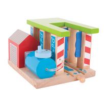 Medinis traukinių plovyklos rinkinys Bigjigs Toys, nuo 3 metų