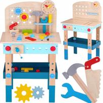 Medinis konstruktorius TOOKY TOY dirbtuvių stalas