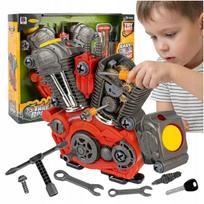 Variklis detalių atsukimui, su LED ir garsu, mažas mechaniko konstruktorius