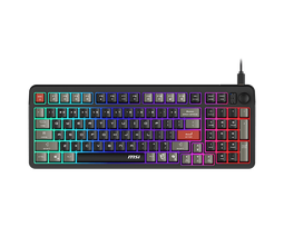 Žaidimų klaviatūra MSI FORGE GK110 US Juoda