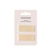 Segtukai plaukams MINEAS 620802 Kreminės spalvos 24 vnt.