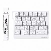 Furycube M30 HE magnetinė žaidimų klaviatūra, balta